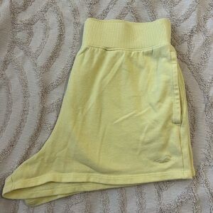 Hollister Yellow High-Rise Shorts